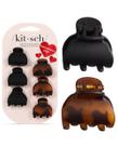 Clipes de Cabelo Kitsch Small - 6 Peças - Plástico Reciclado