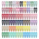 Clipes de cabelo KUBOM, pacote com 120 presilhas de metal Snap para todas as idades