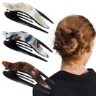 Clipes de cabelo Mistofu French Concord Curved Claw, 3 peças para mulheres