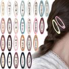 Clipes de cabelo Mythos Metal Oval Snap No Slip, 26 unidades para mulheres Clipes de cabelo Mythos Metal Oval Snap No Slip, 26 unidades para mulheres