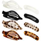 Clipes de cabelo obeoby Flat Claw Clips, 8 peças para mulheres e meninas