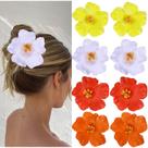 Clipes de cabelo Vodolo Hawaiian Flower, 8 unidades para mulheres e meninas