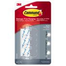 Clipes de cabo Command 17017CLRES Clear, pacote com 4 Clipes de cabo Command 17017CLRES Clear, pacote com 4