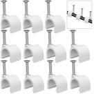 Clipes de cabo Easytle 10 mm Nail-in 100 unidades para cabos e fios