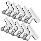 Clipes de chip IPOW Wide Metal 10 unidades de aço inoxidável de 8 cm