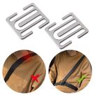 Clipes de cinto de segurança Wabular Metal Seatbelt Adjuster, pacote com 2 Clipes de cinto de segurança Wabular Metal Seatbelt Adjuster, pacote com 2