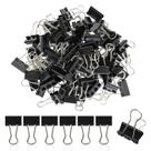 Clipes de encadernação DUIJINYU Metal Small 3/4 polegadas, pacote com 50 unidades, pretos