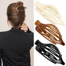 Clipes de garra de cabelo Atoden ATODEN Flat femininos, 3 peças francesas