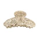 Clipes de garra de cabelo ZHOUMEIWENSP French Large 10,5 cm de acrílico branco