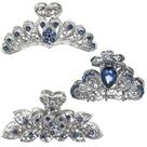Clipes de garras de cabelo kilofly Vintage Crystal Rhinestone 3 unidades
