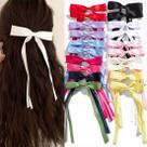 Clipes de laço de cabelo Mythos Ribbon Bowknot Long Tails x20 mulheres Clipes de laço de cabelo Mythos Ribbon Bowknot Long Tails x20 mulheres