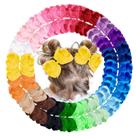Clipes de laços de cabelo, fita de gorgorão para meninas, 40 unidades