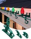 Clipes de Luz de Natal SURAIELEC - 100 Unidades C7 e C9 Verdes para Calha