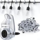 Clipes de luz para exteriores, ganchos, pacote com 50 unidades, Clear Lewufe