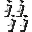 Clipes De Mesa Ajustáveis 4 Peças, Faixa De 10-57mm, Clipes Universais Com Parafuso Para Quartos, Clipes De Mesa Ajustáveis 4 Peças, Faixa De 10-57mm, Clipes Universais Com Parafuso Para Quartos,