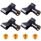 Clipes de microfone para suportes Yeshone com 4 adaptadores ajustáveis x4