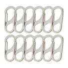 Clipes de mosquetão Bytiyar Small Metal Snap Hooks 32 mm 12 unidades