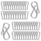 Clipes de mosquetão High-PQ M4 Spring Snap Hook 50 unidades galvanizadas