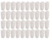 Clipes de plástico para cabides para bebês KISEER Slim-line Finger, 40 unidades, brancos