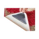 Clipes De Silicone Antiderrapantes Pretos Para Tapetes, Conjunto De 4 Peças Para Cantos De Casa,