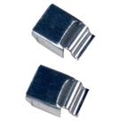 Clipes de tela com barra transversal Phifer 5/8" em alumínio prateado, pacote com 10