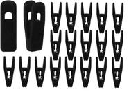 Clipes de veludo Mateda Strong Finger Clips (pretos, 20)