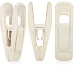Clipes de veludo TOFIIGREM Beige (pacote com 60) para cabides de veludo
