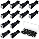 Clipes de ventilação para carro Frienda Square Head 100 peças com caixas