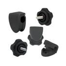 Clipes de viseira de futebol DUTYBOD Universal Fit (1 par) pretos