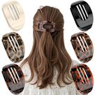 Clipes Hair Claw Clips ANGSTUEM Elegant, pacote com 6 para mulheres