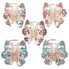 Clipes Hair Claw Clips Beavorty Metal com cristais para mulheres x5