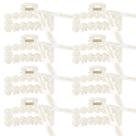 Clipes Hair Claw Clips DEEKA Bridesmaid Proposal Gifts, pacote com 8 pérolas