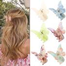 Clipes Hair Claw Clips NAISIER Butterfly Tortoise Shell, 6 cm, pacote com 6