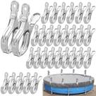 Clipes para cobertura de piscina Augisteen Stainless Steel 13 cm 30 unidades