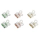 Clips Calda De Andorinha De Metal Prendedor De Papel 6 Unid