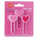 Clips Coração Love Pink - Molin