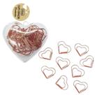 Clips Coracao Ouro Rose Blister Com 20 Unidades 276596