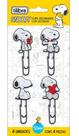 Clips decorado snoopy 50mm 4 unidades tilibra