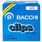 Clips Galvanizado Aço 4/0 Bacchi Caixa com 50 Unidades