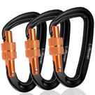 Clips Mosquetón L-Rover de Alta Resistencia 12kN (2697 lbs) x3