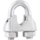 Clips para Cabo de Aço 1-8 3,18mm Galvanizado Vonder Cartela com 2 Peças em Ferro Fundido