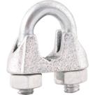 Clips para cabo de aço 1" leve galvanizado com 80 peças - Nove54