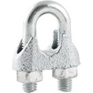Clips Para Cabo De Aço Vonder 3/8" - 9,53 Mm Galvanizado - 5 Unidades