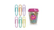 Clips para papéis coloridos cup com 250 un Clips para papéis coloridos cup com 250 un