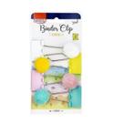 CLIPS PARA PAPEL BINDER 25mm BLISTER COM 4 UNIDADES POMPOM