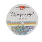 Clips Para Papel Brw 2/0 Tons Pastéis Pote C/ 50 Unidades