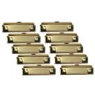 Clips / Presilha para Pranchetas - Porta Bloco - Dourada 100mm (10 un)