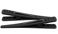 Clips Preto Plástico Para Cabelo com 12 Unidades