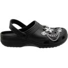 Clog Largo Apliques Metálicos Macia Tira Ajustável Feminina