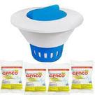 Clorador Flutuante Para Piscinas C/4 Tablete de Cloro Genco
